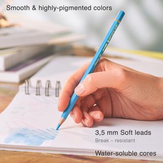 ARTISTIC EYE Watercolor Pads 5.5 x 8.5" & Watercolor Pencils (48 colors) Bundle